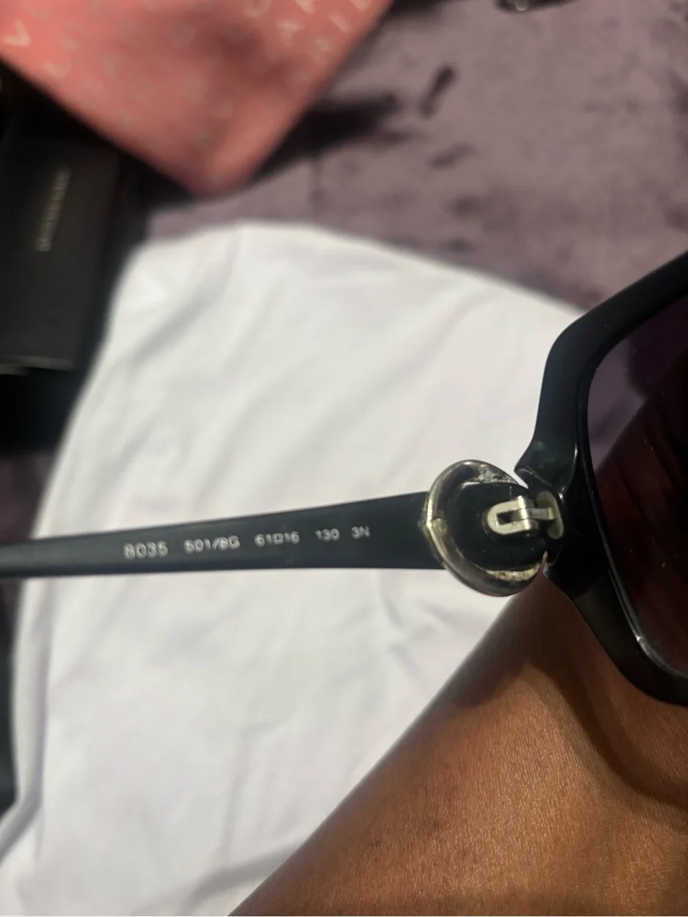 Bulgari Black Frame Sunglasses with Gradient Gray Lenses